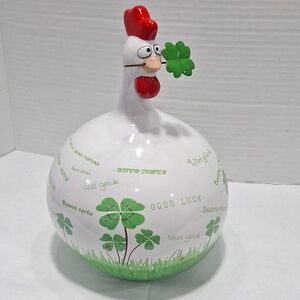 J-Line Original Ceramic "Good Luck" Chicken Decor